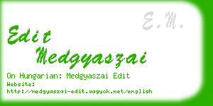 edit medgyaszai business card